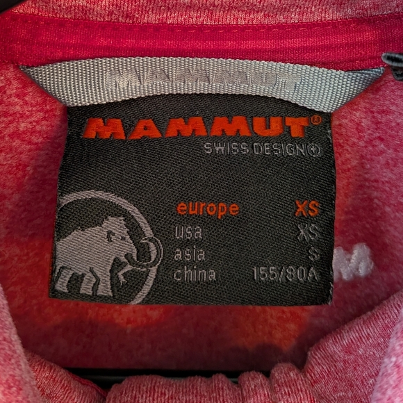 Mammut Women's Pink Red Nair ML Full Zip Athletic Jacket XS Hiking Outdoor - Picture 5 of 7